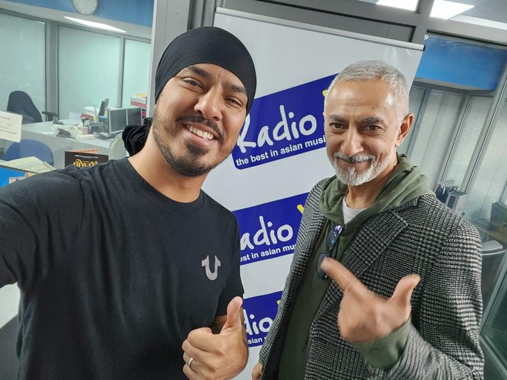 Shin from DCS in the RXL Studio with Manpreet Darroch for a Diwali bhangra special 2023