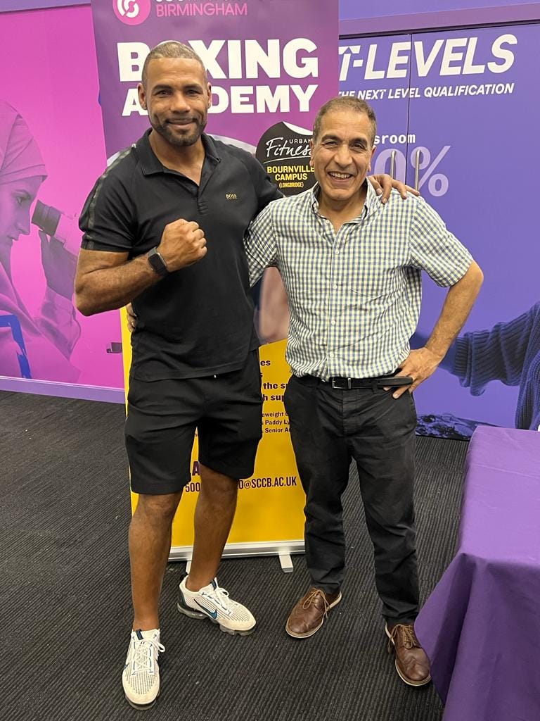 South & City College Birmingham- Boxing Academy Launch Event with Principal Mike Hopkins and Wayne Elcock 2023