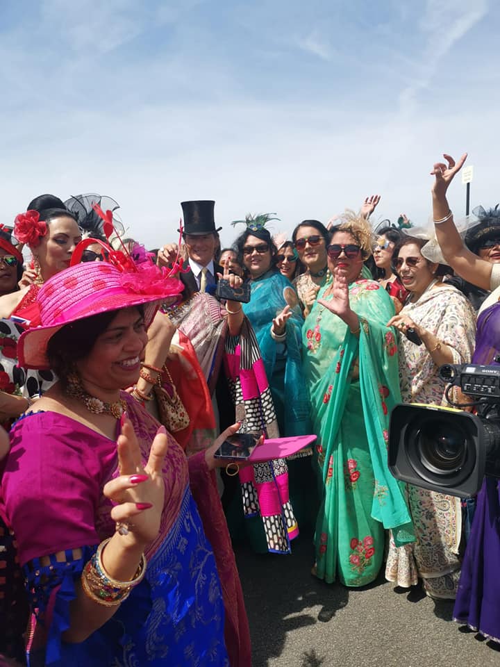 Historical 1st Moment-Women in Sarees at Ascot 2022