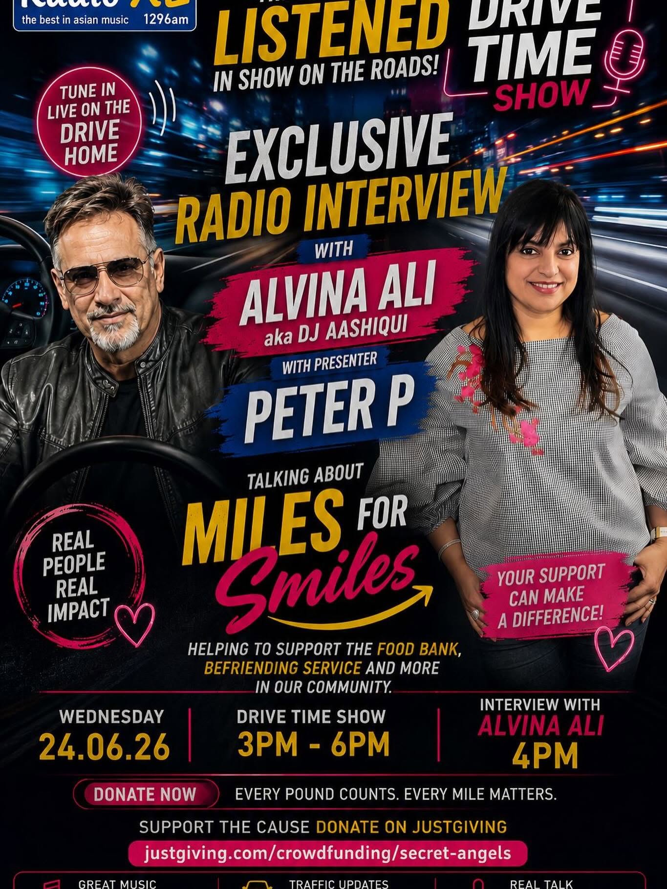 Miles for Smiles: 1,000 Miles in 30 Days Radio XL interview