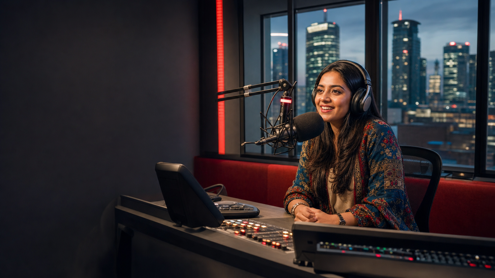Radio XL live studio in Birmingham